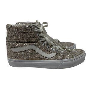 Vans 721277 Sk8 Lace Up Glitter High Top Skateboard Shoes Men 8.5/Women 10